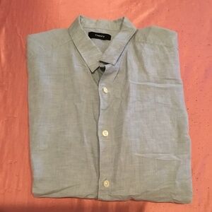 Theory long sleeve Sz M linen & Colton blend